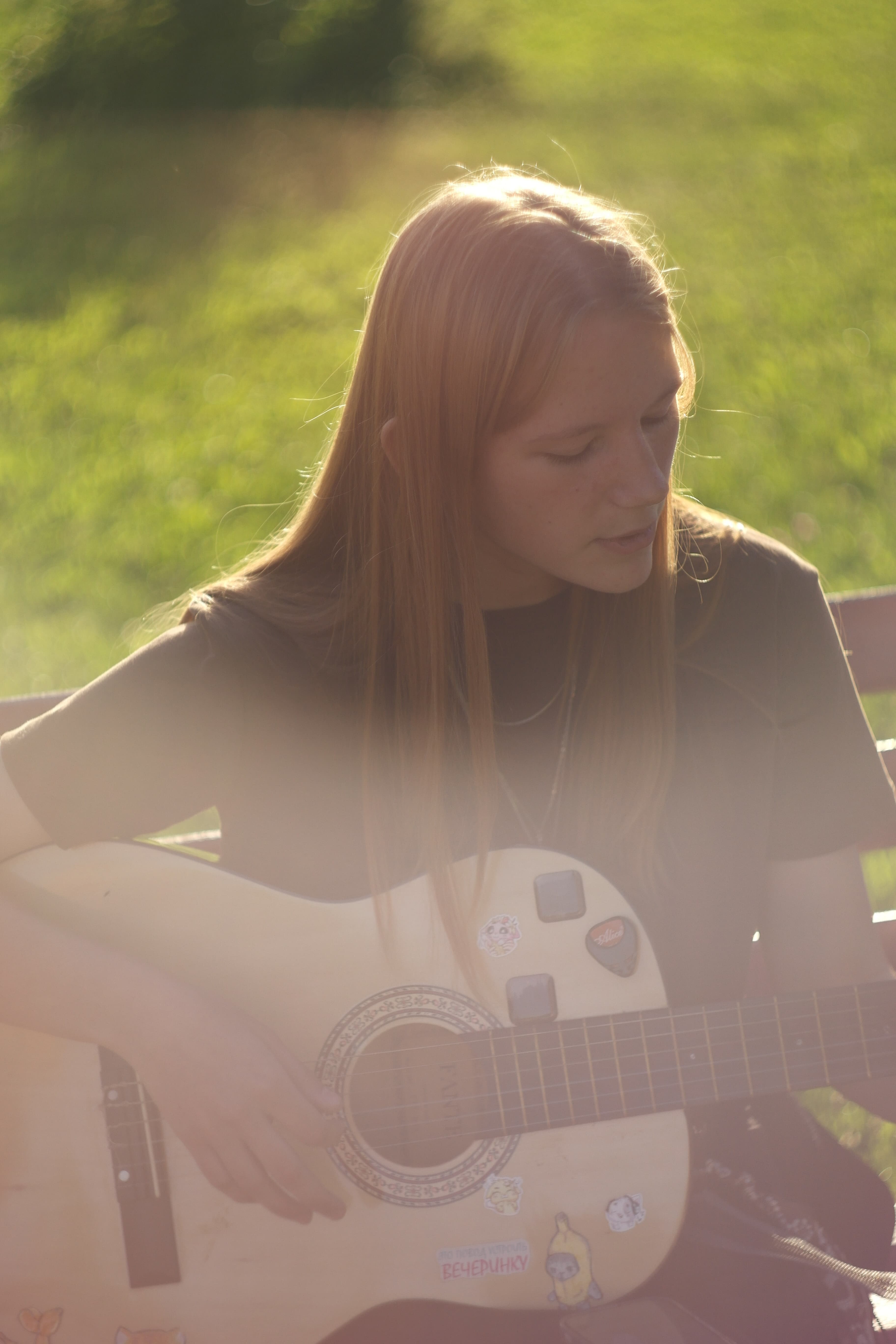 Dasha with guitar